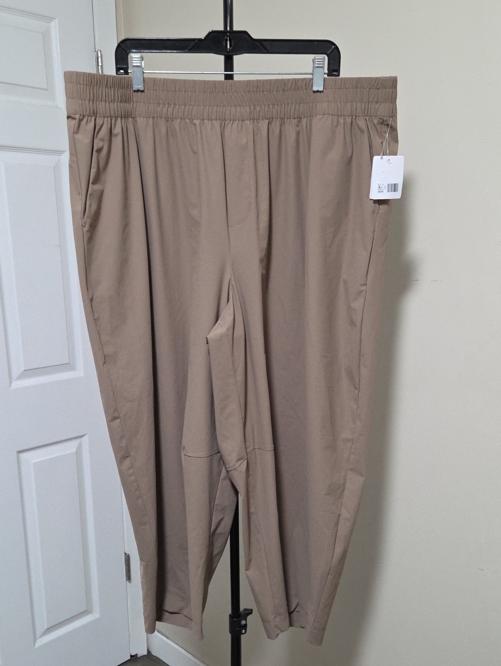 Nwt Active Zone Relaxed Taupe Joggers with Elastic Waist